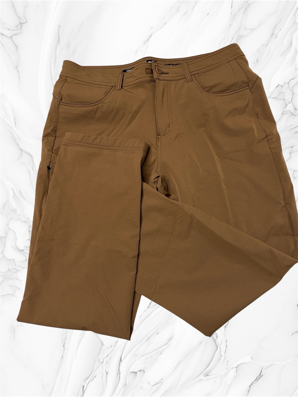 Prana straight fit casual Pants mustard Brown size 12